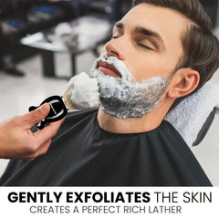 Soft Hair Shaving Brush With Wooden Handle Face Grooming Tool