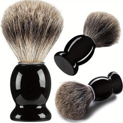 Soft Hair Shaving Brush With Wooden Handle Face Grooming Tool