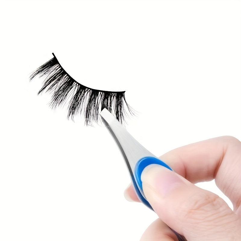 Stainless Steel Hair Remover Tweezers Eyebrow Clip Eyelash Curler