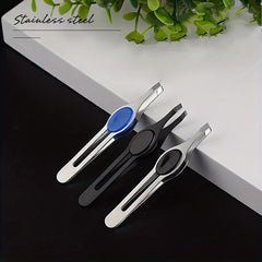 Stainless Steel Hair Remover Tweezers Eyebrow Clip Eyelash Curler