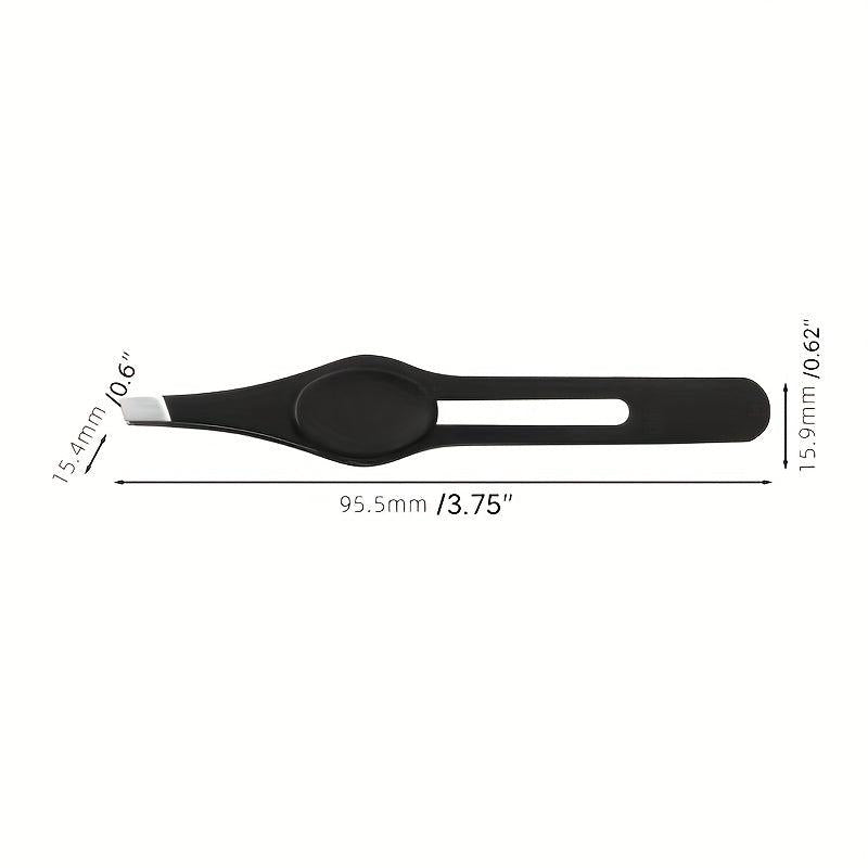 Stainless Steel Hair Remover Tweezers Eyebrow Clip Eyelash Curler