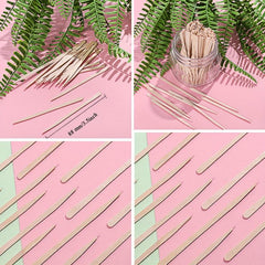 200 Small Wood Spatulas for Waxing and Hair Removal