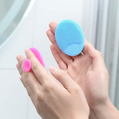 2 Pack Silicone Face Scrubber Soft Scrubbies Facial Exfoliator