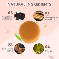 60g Polygonum Essence Hair Soap for Moisturizing & Softening