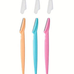 Facial Hair Remover Tool Eyebrow Shaper Stainless Steel Blade 3 Pcs