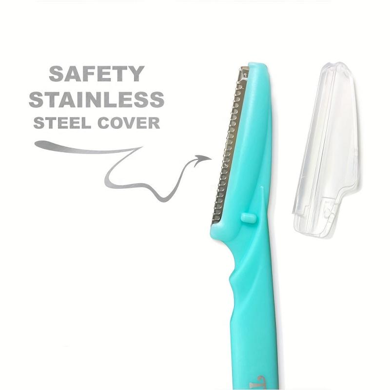 Facial Hair Remover Tool Eyebrow Shaper Stainless Steel Blade 3 Pcs