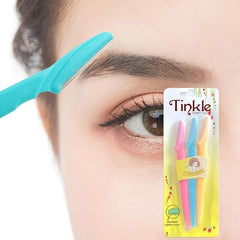 Facial Hair Remover Tool Eyebrow Shaper Stainless Steel Blade 3 Pcs
