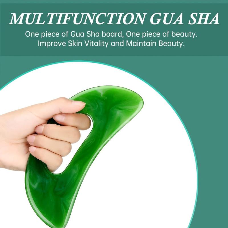 Gua Sha Massage Tool With Handle for Body Back Neck Face Leg Massage
