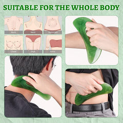 Gua Sha Massage Tool With Handle for Body Back Neck Face Leg Massage