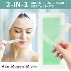 72 Wax Strips Hair Removal Kit for Men & Women