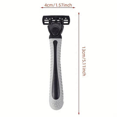 Portable Travel Razor with 6pc Six Layer Head