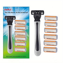 Portable Travel Razor with 6pc Six Layer Head