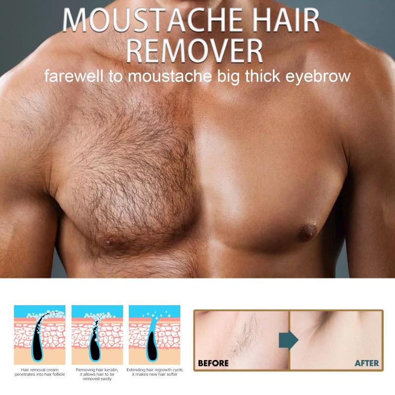 Men's Hair Removal Cream - Gentle and Effective Body Hair Remover