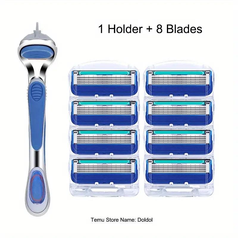 Manual Safety Razor Classic Shaving Razor Shaving Set Stainless Steel Blades