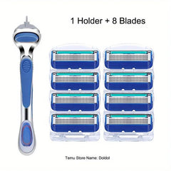 Manual Safety Razor Classic Shaving Razor Shaving Set Stainless Steel Blades