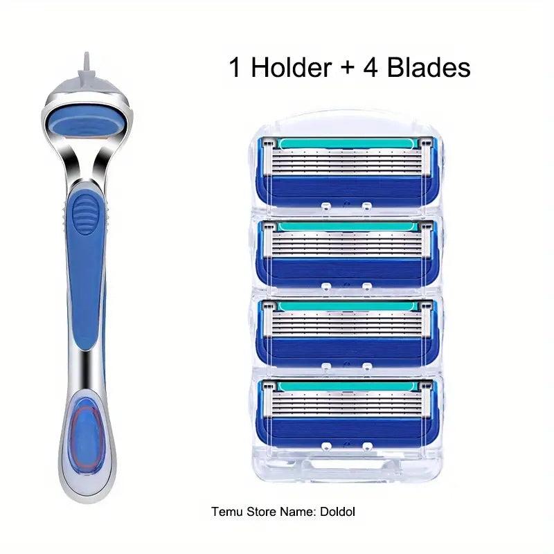 Manual Safety Razor Classic Shaving Razor Shaving Set Stainless Steel Blades