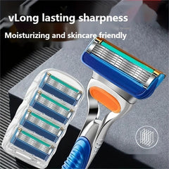 Manual Safety Razor Classic Shaving Razor Shaving Set Stainless Steel Blades