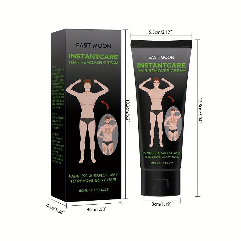 Men's Hair Removal Cream Gentle Non-Irritating for Armpits Legs Arms Chest 60ml