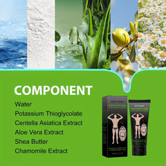 Men's Hair Removal Cream Gentle Non-Irritating for Armpits Legs Arms Chest 60ml