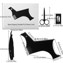 Beard Shaping Set with Razor and Scissors
