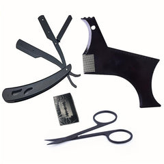Beard Shaping Set with Razor and Scissors