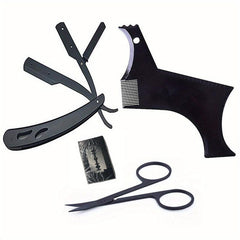 Beard Shaping Set with Razor and Scissors