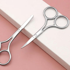 Men's Facial Hair Scissors - Stainless Steel Trimming Tool
