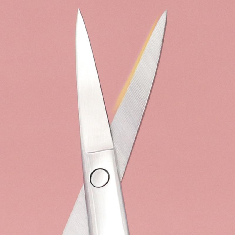 Men's Facial Hair Scissors - Stainless Steel Trimming Tool