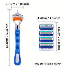 5 Layers Manual Safety Razor Shaving Set for Men and Women