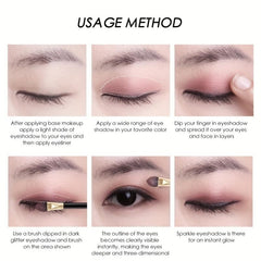50 Colors Rainbow Eyeshadow Palette Matte Pearly Finish Mermaid Milk Tea