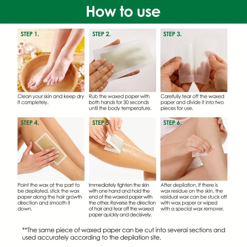 Hair Removal Wax Strips Kit 32 Body Wax Strips