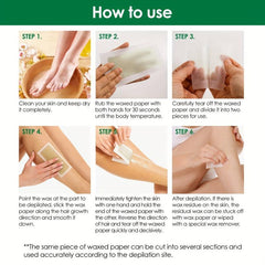 Hair Removal Wax Strips Kit 32 Body Wax Strips