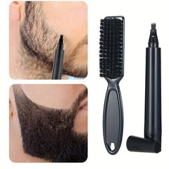 Beard Filling Pen Kit with Brush - Waterproof Shaping Tools