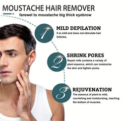 Men Intimate Hair Removal Cream Soothing Painless Bikini Hair Remover