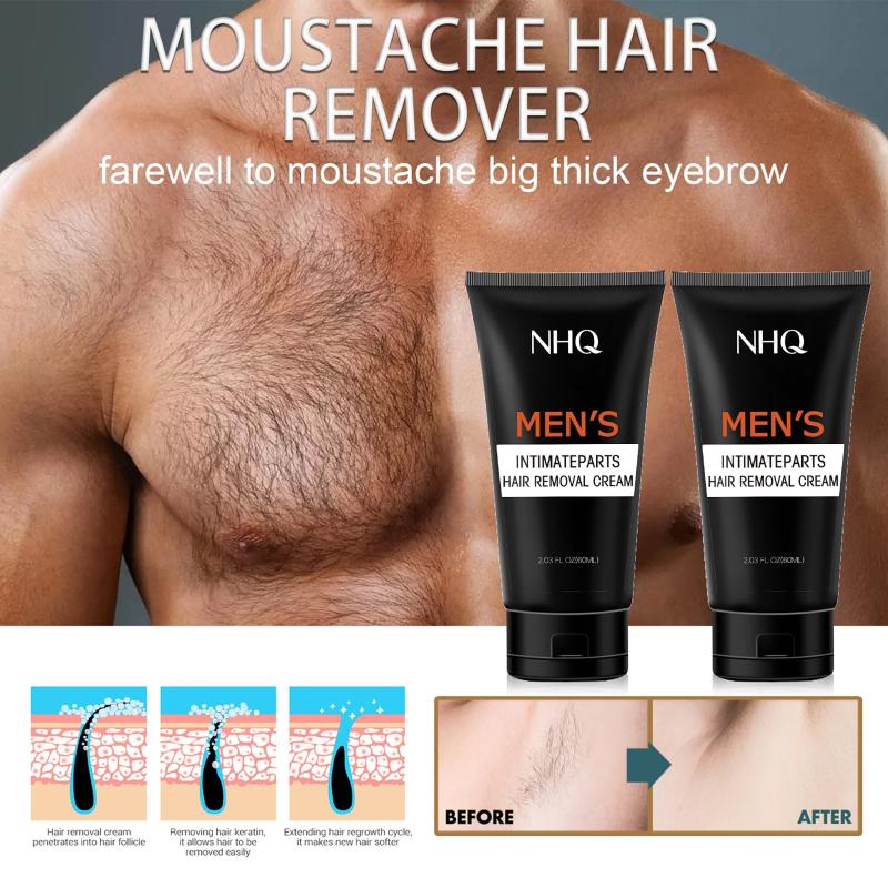 Men Intimate Hair Removal Cream Soothing Painless Bikini Hair Remover