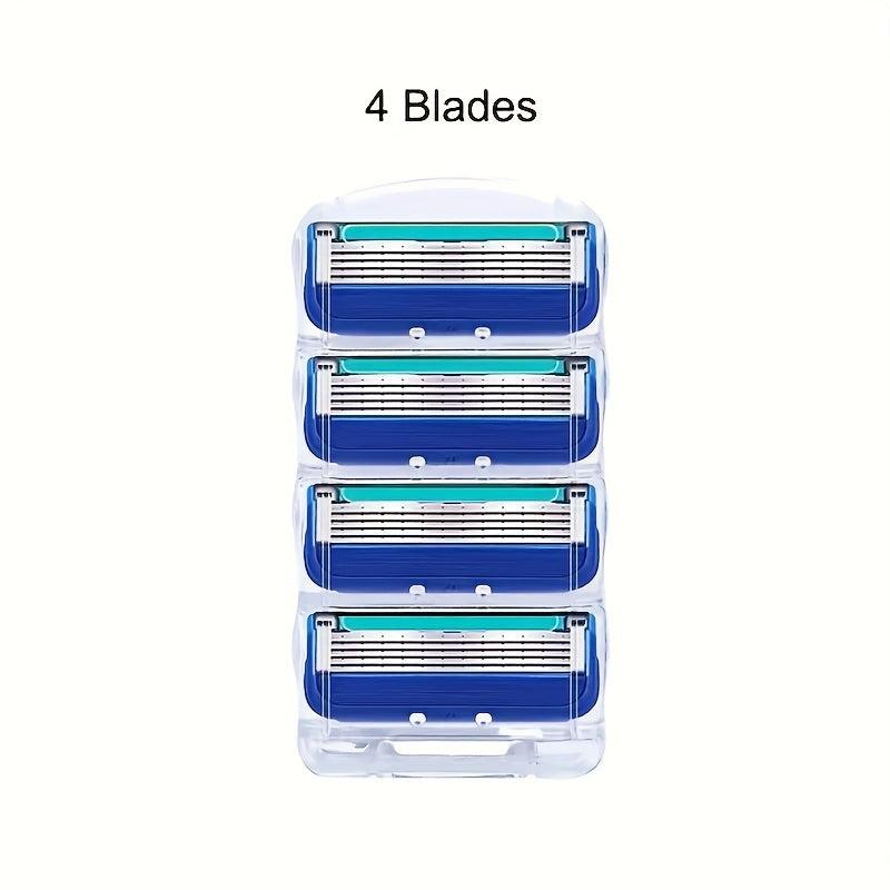 5-Layer Classic Shaving Razor Set with Stainless Steel Blades