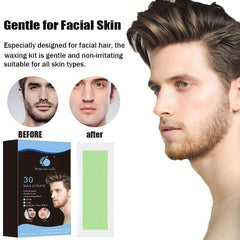Wax Strips Hair Removal Portable Depilatory Wax Paper 30 Pcs