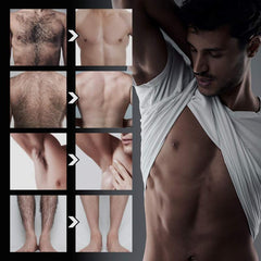 Men Hair Removal Cream Painless Hair Remover Soothing Unwanted Male Body Hair