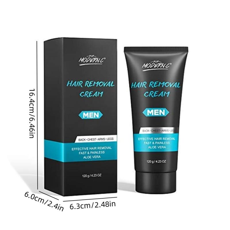 Men Hair Removal Cream Painless Hair Remover Soothing Unwanted Male Body Hair
