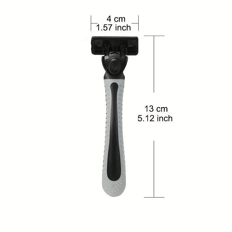 Plastic Safety Razor with Anti-Slip Handle for Men and Women