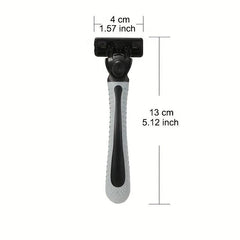 Plastic Safety Razor with Anti-Slip Handle for Men and Women