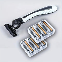 Plastic Safety Razor with Anti-Slip Handle for Men and Women
