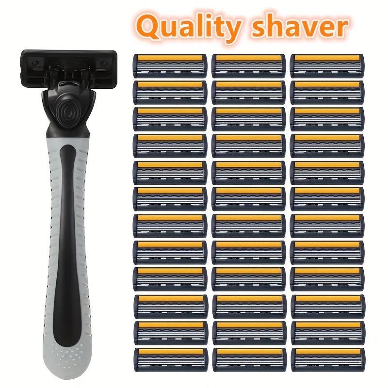 Plastic Safety Razor with Anti-Slip Handle for Men and Women