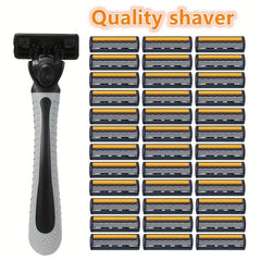 Plastic Safety Razor with Anti-Slip Handle for Men and Women