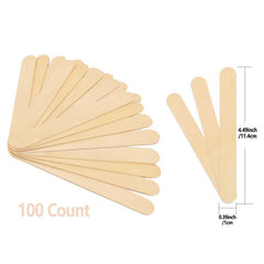 400 Natural Wooden Wax Sticks for Hair Removal and Smooth Skin