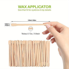 400 Natural Wooden Wax Sticks for Hair Removal and Smooth Skin