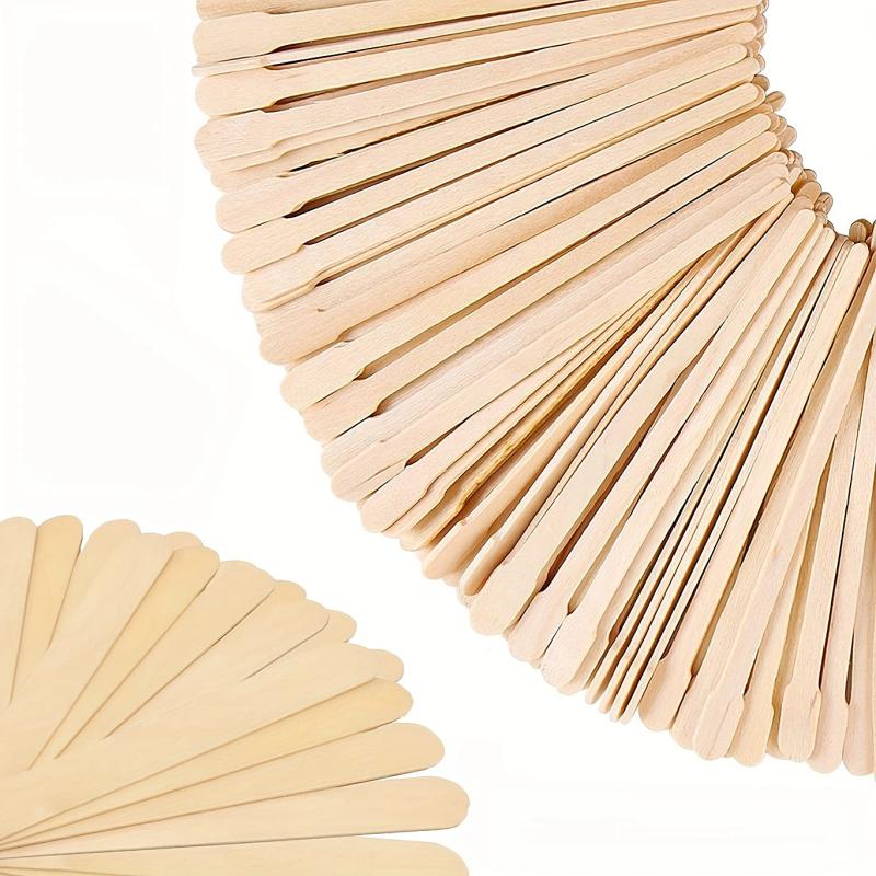 400 Natural Wooden Wax Sticks for Hair Removal and Smooth Skin