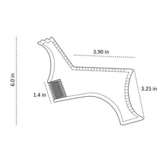 Men's Beard Styling Template Beard Comb for Shaping and Care