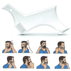 Men's Beard Styling Template Beard Comb for Shaping and Care