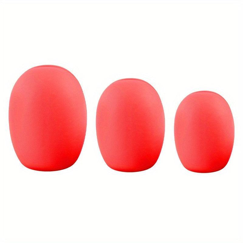3 Pcs Silicone Brush Covers Travel Storage Organizer Case Protect Makeup Bag